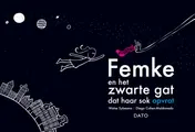 Omslag van Femke en het zwarte gat dat haar sok opvrat