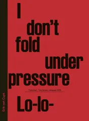 Omslag van I Don't Fold Under Pressure