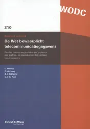 Omslag van De wet bewaarplicht telecommunicatiegegevens