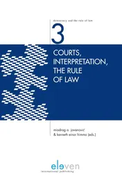 Omslag van Courts, interpretation, the rule of law