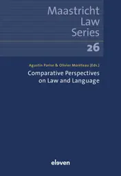 Omslag van Comparative Perspectives on Law and Language