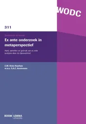 Omslag van Ex ante onderzoek in metaperspectief