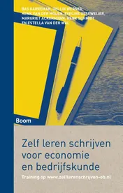 Omslag van Zelf leren schrijven voor economie en bedrijfskunde