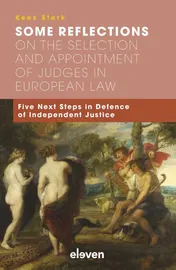 Omslag van Some Reflections on the Selection and Appointment of Judges in European Law