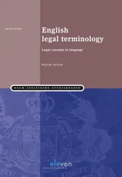 Omslag van English legal terminology