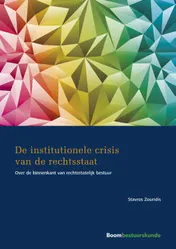 Omslag van De institutionele crisis van de rechtsstaat