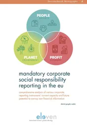 Omslag van Mandatory corporate social responsibility reporting in the EU