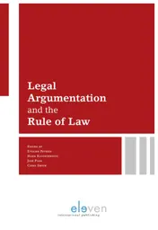 Omslag van Legal argumentation and the rule of law