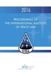 Omslag van Proceedings of the International Institute of Space Law 2016