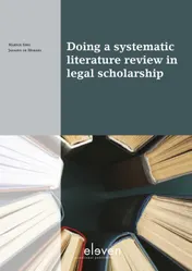 Omslag van Doing a systematic literature review in legal scholarship