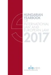 Omslag van Hungarian Yearbook of International Law and European Law 2017
