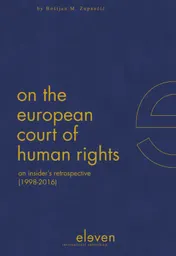 Omslag van On the European Court of Human Rights