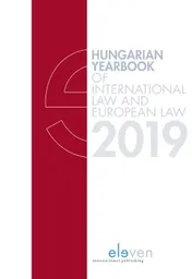 Omslag van Hungarian Yearbook of International Law 2019