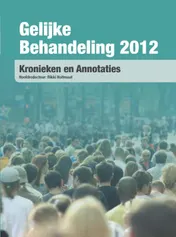 Omslag van Gelijke behandeling 2012