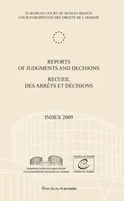 Omslag van Index 2009
