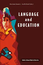 Omslag van Language and education
