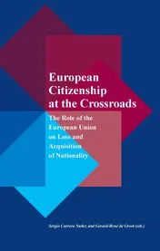 Omslag van European citizenship at the crossroads