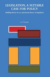 Omslag van Legislation, a suitable case for policy
