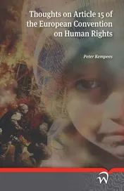 Omslag van Thoughts on Article 15 of the European Convention on Human Rights