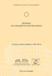 Omslag van Reports of Judgments and Decisions