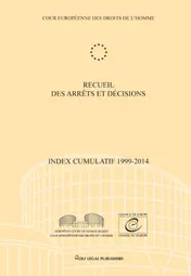 Omslag van Recueil des arrêts et décisions