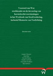 Omslag van Voorstel van Wet strekkende tot de invoering van herstelrechtvoorzieningen in het Wetboek van Strafvordering, inclusief Memorie van Toelichting