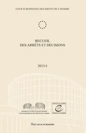 Omslag van Recueil des arrêts et décisions Volume 2015-I