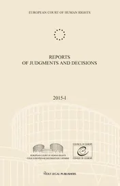 Omslag van Reports of Judgments and Decisions 2015-I