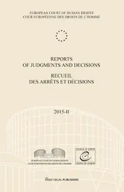 Omslag van Reports of Judgments and Decisions/Recueil des arrêts et décisions Volume 2015-II