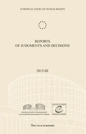 Omslag van Reports of Judgments and Decisions 2015-III
