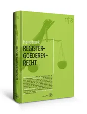 Omslag van Handboek registergoederenrecht 2017-2018