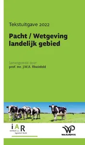 Omslag van Pacht / Wetgeving landelijk gebied