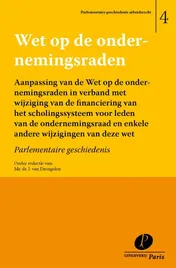Omslag van Wet op de ondernemingsraden