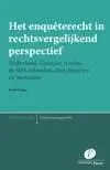 Omslag van Het enqueterecht in rechtsvergelijkend perspectief