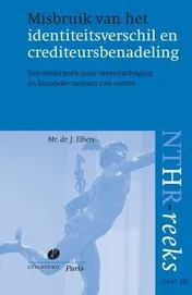 Omslag van Misbruik van identiteitsverschil en crediteursbenadeling