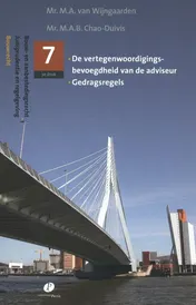 Omslag van De vertegenwoordigingsbevoegdheid van de adviseur, gedragdsregels