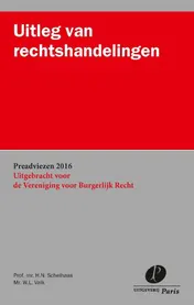 Omslag van Uitleg van rechtshandelingen