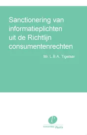 Omslag van Sanctionering van informatieplichten uit de Richtlijn consumentenrechten