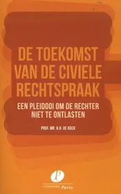 Omslag van De toekomst van de civiele rechtspraak
