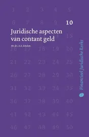 Omslag van Juridische aspecten van contant geld