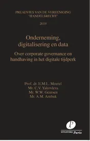 Omslag van Onderneming, digitalisering en data
