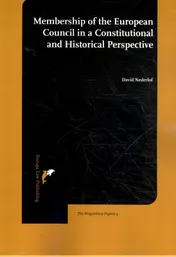 Omslag van Membership of the European Council in a constitutional and historical perspective