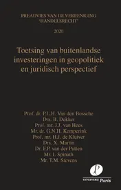 Omslag van Toetsing van buitenlandse investeringen in geopolitiek en juridisch perspectief