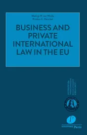Omslag van Business and private international law in the EU