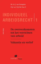 Omslag van De overeenkomst tot het verrichten van arbeid
