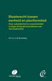 Omslag van Staatsrecht tussen eenheid en pluriformiteit