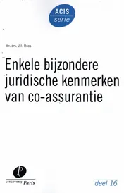 Omslag van Enkele bijzondere juridische kenmerken van co-assurantie