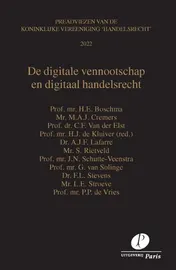 Omslag van De digitale vennootschap en digitaal handelsrecht