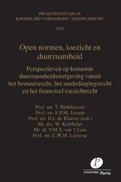 Omslag van Open normen, toezicht en duurzaamheid