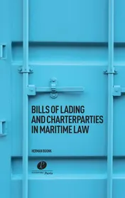 Omslag van Bills of Lading and Charterparties in Maritime Law